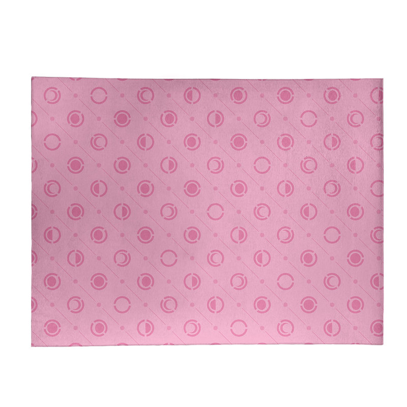 Tapis rose clair/rose dark phases, Rectangle 9 pi x 12 pi