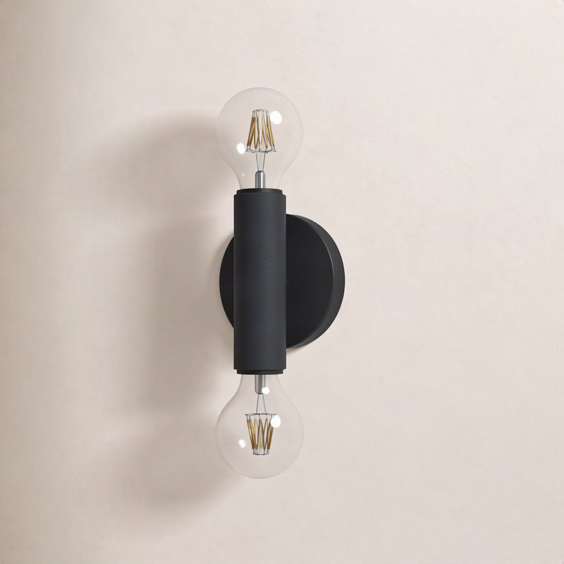Cabot Armed Sconce, 6" H x 4.7" W x 3.3" D, Black