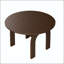 Table de salle à manger extensible en bois massif avec abattant