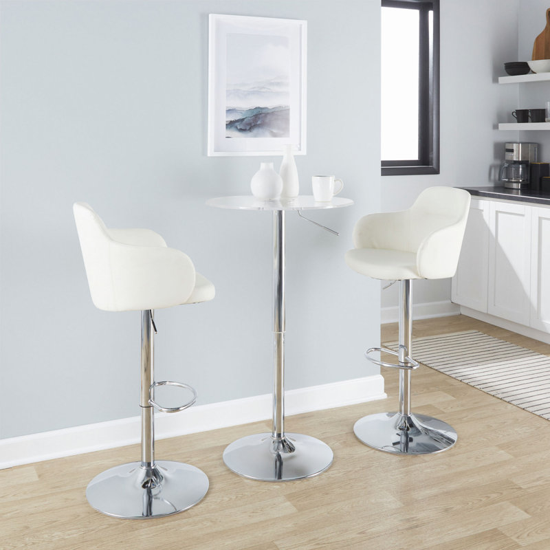 Table de bar contemporaine transparente Clear