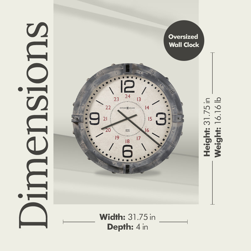 Oversized Seven Seas 31.75" Wall Clock