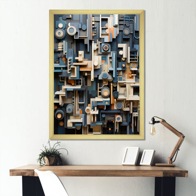Abstrait taupe taupe sur toile