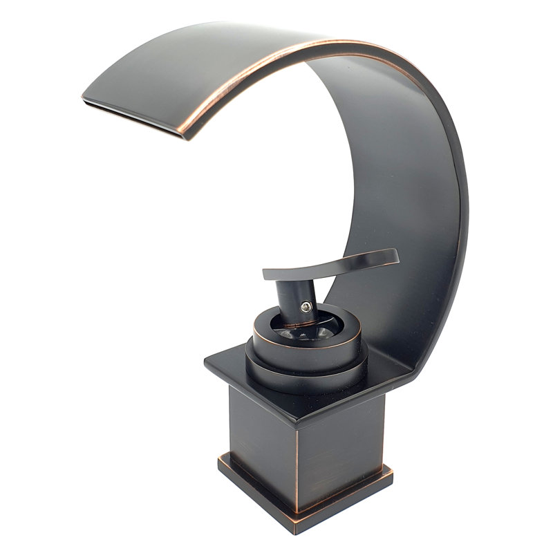 Funston Mono Basin Mixer, Black/Gold