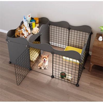22.44'' H Panel Metal Exercise Pen