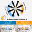 Ventilateur de plafond 60 po avec lumières DEL Delontae-1771125812