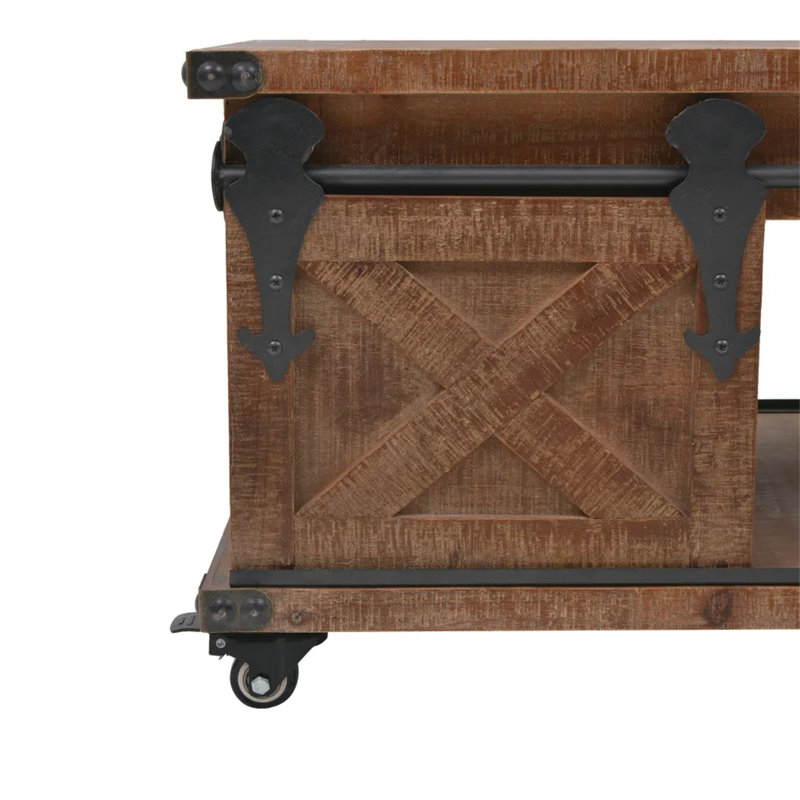 Gina Block Coffee Table with Storage