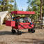 Chariot utilitaire pliable robuste à capacité de charge de 220 lb avec roues antidérapantes tout-terrain résistantes à l'usure, auvent amovible de protection contre les rayons UV-128590402