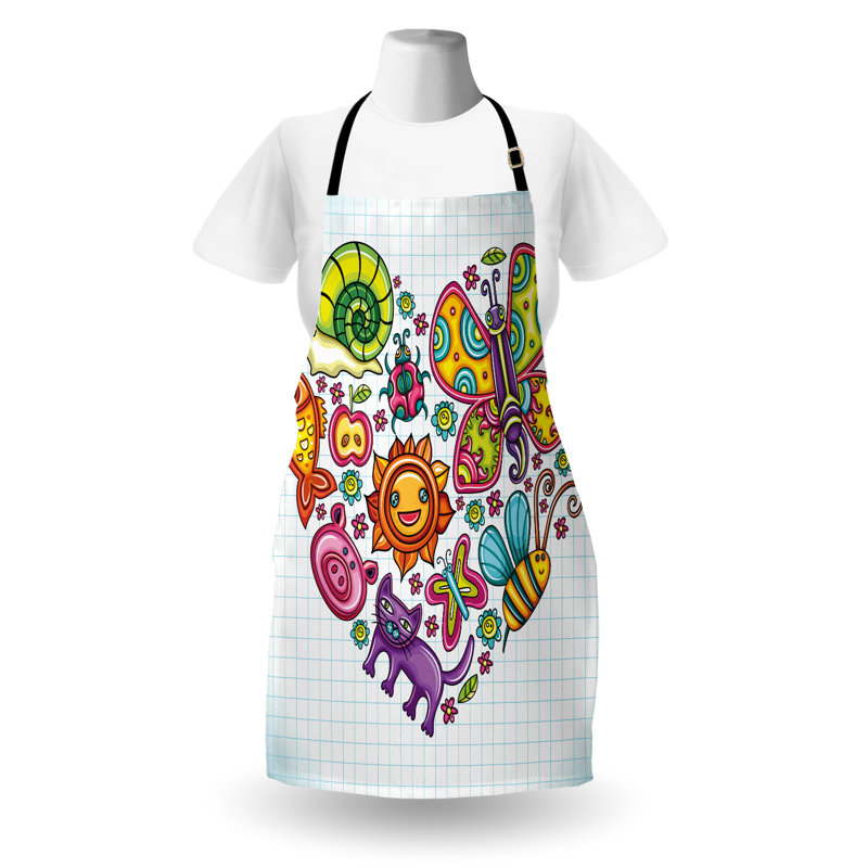 No Pattern Bib Apron