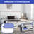 Farmhouse Rustic Platform Bed-2006095959-2006095956
