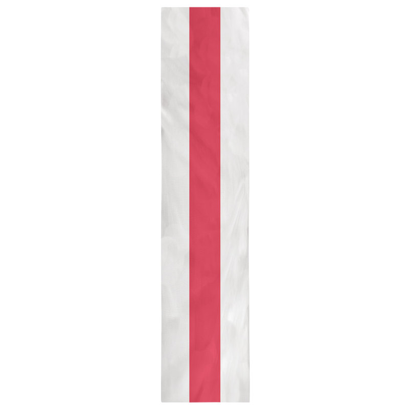 Kansas City Football Stripes Table Runner, 90" L x 16" W, Cardinal Red/Gold/White, Polyester