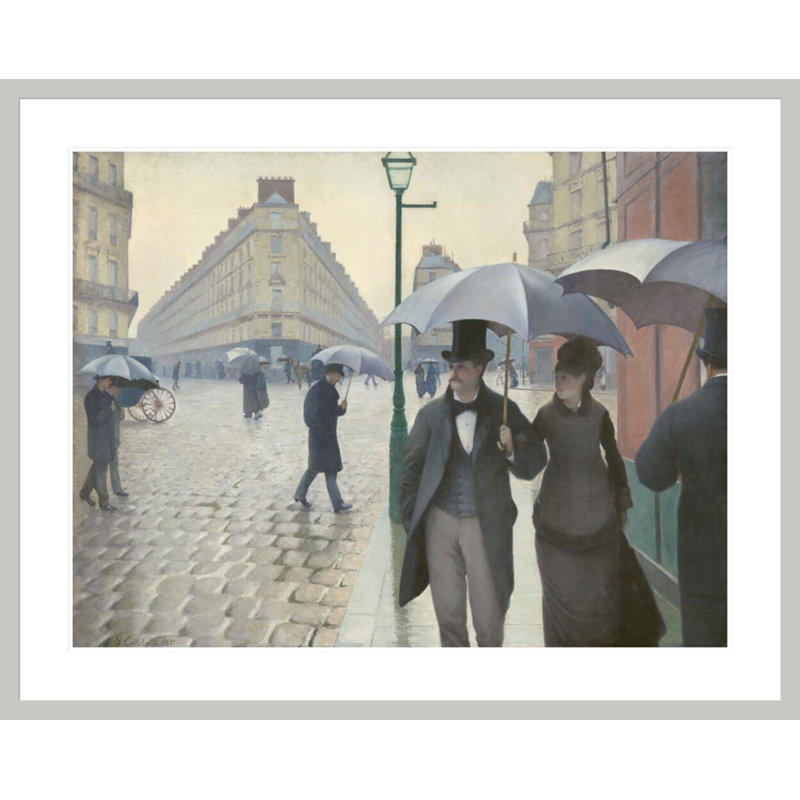 Paris Street; «Rainy Day» par Gustave Caillebotte, impression giclée encadrée, 33.25" H x 41.5" W