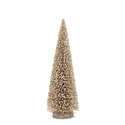 Statuette d'arbre doré scintillant