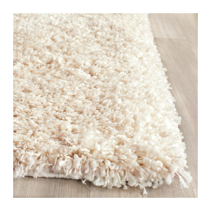 Tapis ivoire à poils longs Martelange, Rectangulaire 3 pi x 5 pi