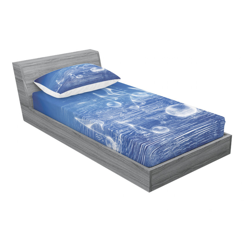 Microfiber Sheet Set, Twin Sheet Set with Fitted Sheet