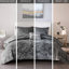 Édredon en velours gris double / grand - Coussin décoratif à motif de losanges inclus Literie lavable et élégante-117361157-117361162