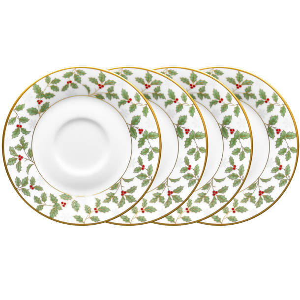 Noritake Holly and Berry Gold 5-Piece Place Setting, Service for 1 ...