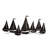 Wall Decor with Metal Sailboats, Black and Silver