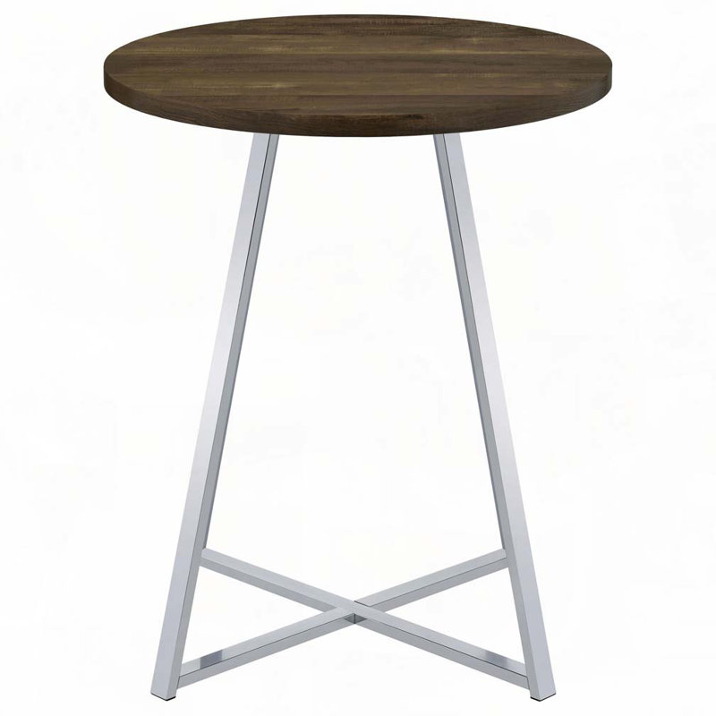 Round 35-inch Pub Height Bistro Bar Table