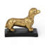 Figurine de chien teckel en fonte Motley