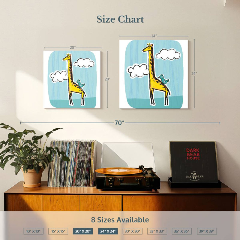 Ashelle Wild About You Giraffe, H 20 po x l 20 po