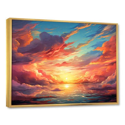 Magical Sunset Sky II - art mural ciel