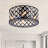 Crystal Ceiling Fan Light Kit with Remote Control