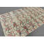 Tapis turc vintage beige et rose fait à la main pour le salon et la maison