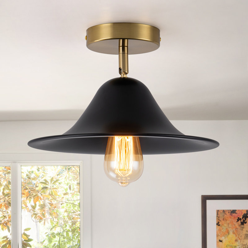 1-Light 12'' Semi Flush Mount