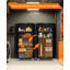 Armoire de rangement en métal 71 po avec portes, 4 tablettes réglables et pieds réglables, casier utilitaire pour garage, garde-manger, salle de bricolage, chambre à coucher, bureau et magasin