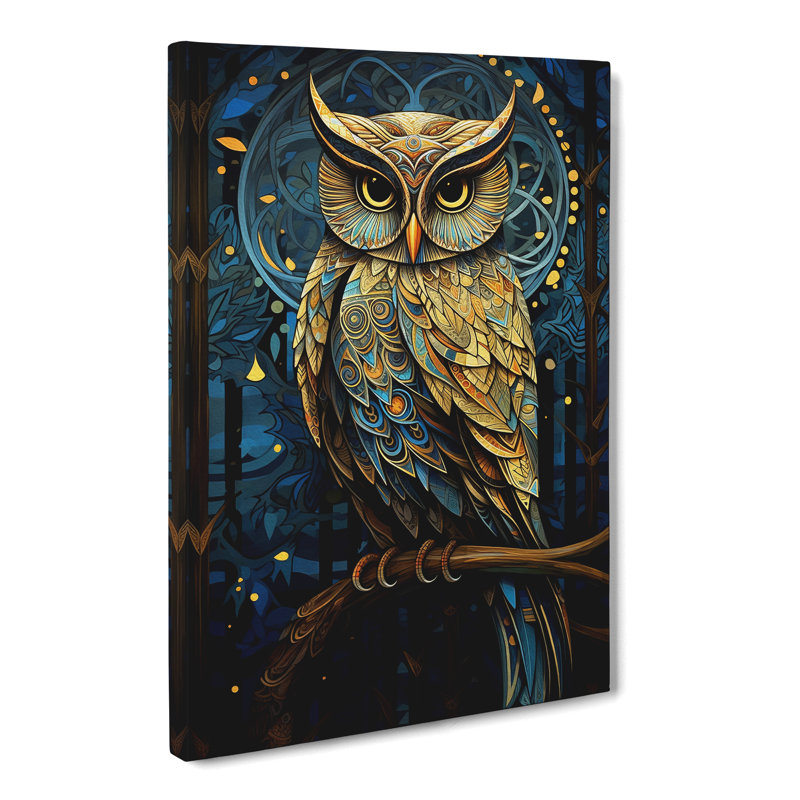 Owl - Wrapped Canvas, 50cm H x 35cm W x 3cm D