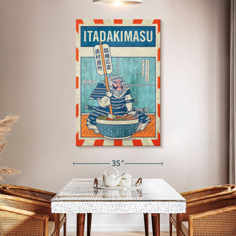 Yarlin Itadakimasu Ramen, 51" H x 34" W