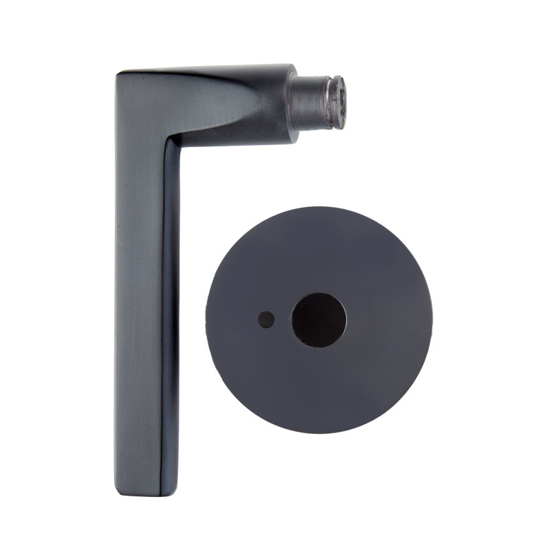 Bravura 839-6 Delray Privacy Lever on Round Contemporary Rose in Oil Rubbed Bronze