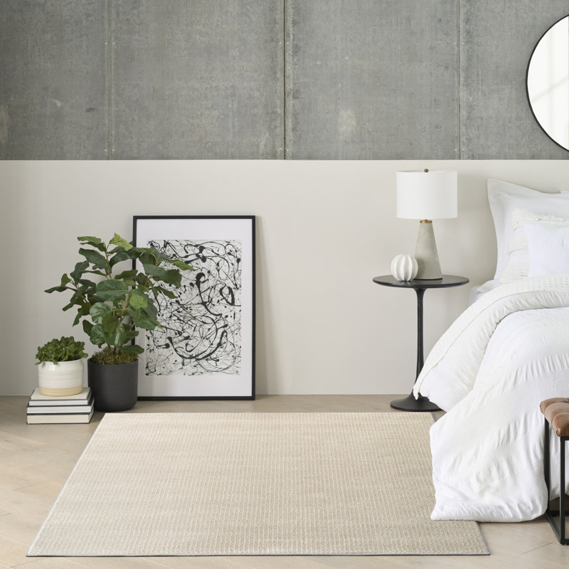 DKNY Atlantic Avenue 5'3" x 7'3" Beige Modern Indoor Rug, Rectangle 5'3" x 7'3"