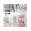 Paquet de 5 tablettes de rangement pour panier de douche pour douche intérieure, panier de rangement mural pour salle de bain, support de shampooing en acier inoxydable antirouille, ensemble d'accessoires de salle de bain Girly, rose
