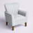 Arching 31" W Polyester Armchair with Solid Wood Legs-84241121