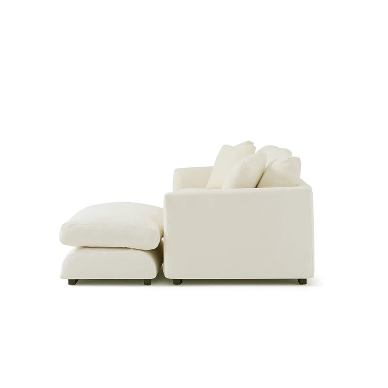 Delio 103'', Beige Microfiber/Microsuede