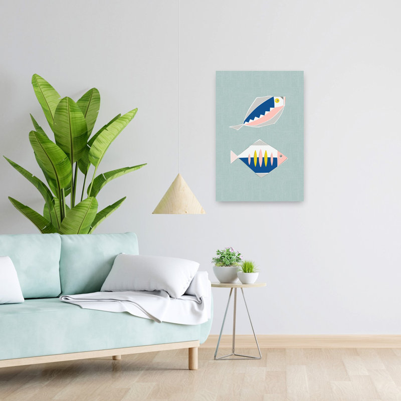 Art contemporain contemporain abstrait géométrique, Bleu, H 24 po x l 16 po