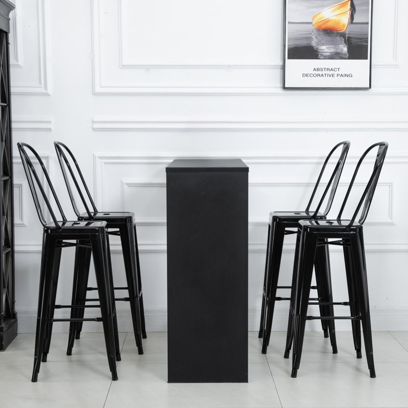 Tabouret de bar 30 po Monkstown, Noir