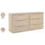 Commode en placage de chêne Tiberio et bois massif-121555226
