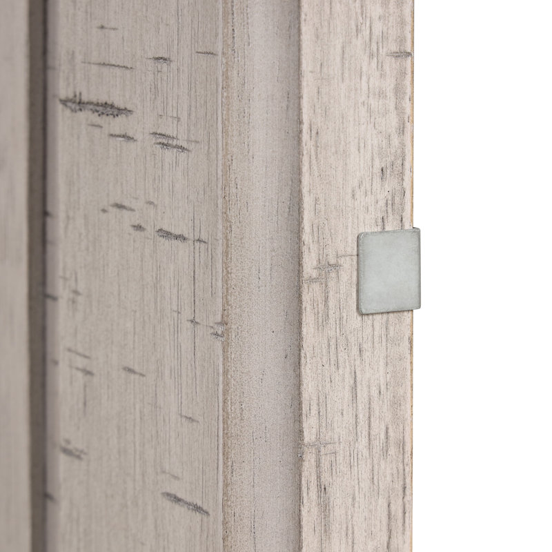 Roundhill Ken Furniture Walcott Touch LED Lighting Panel Bed, Weathered Dusty-taupe Finish, King