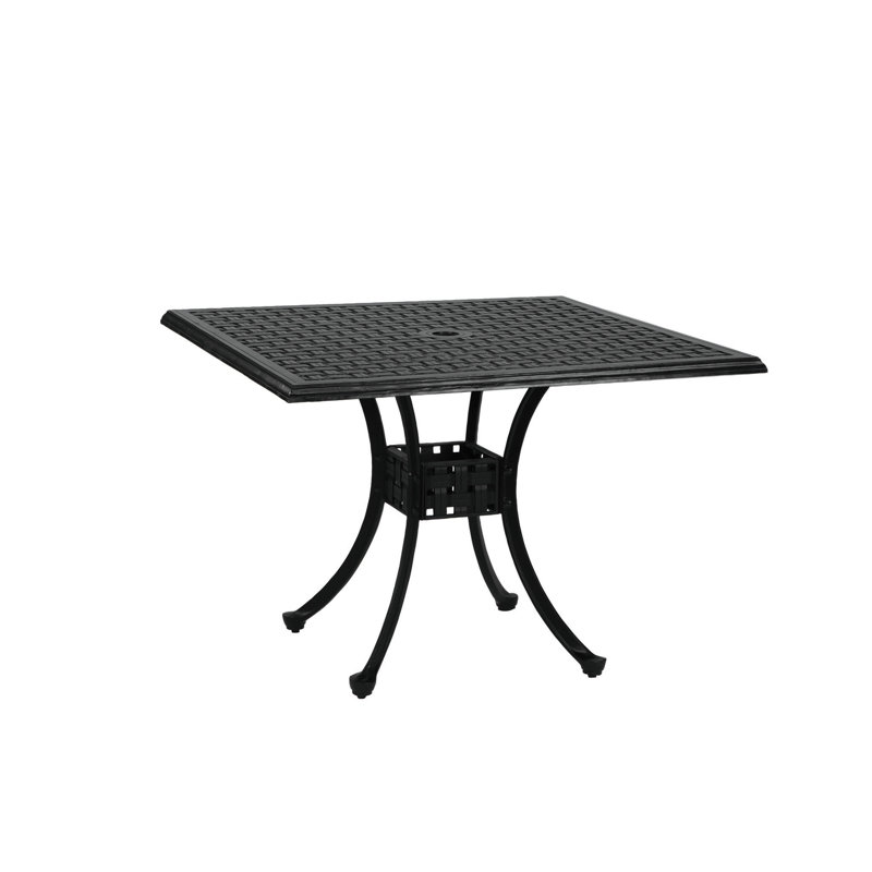 Double Lattice Cast Aluminum Bistro Table