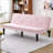Sofas Couches | 66 Inch Modern 2-Seater Convertible Sofa Bed, Solid Wood Frame, For Living Room Apartment Bedroom | Corduroy | Pink-124630376
