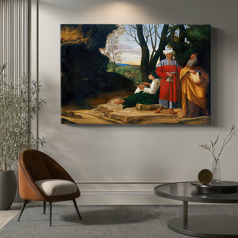 The Three Philosophers-Giorgione-Gallery Wrapped Canvas-c. 1508–1509, 32 x 48