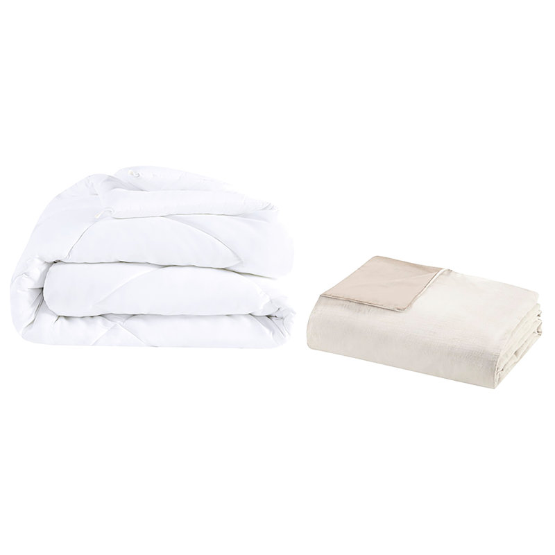 Housse d'édredon surdimensionnée - Coton naturel, literie en coton biologique avec insert