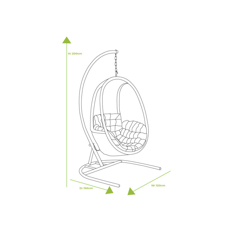 Heritage Hanging Chair with Stand