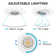 3" Ultra Slim Selectable Remodel IC LED Canless Recessed Lighting Kit