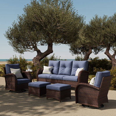 7 - Person Patio Conversation Set with Cushions