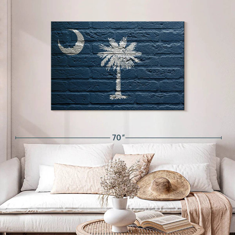 Borges Concrete South Carolina Flag, 30" H x 45" W
