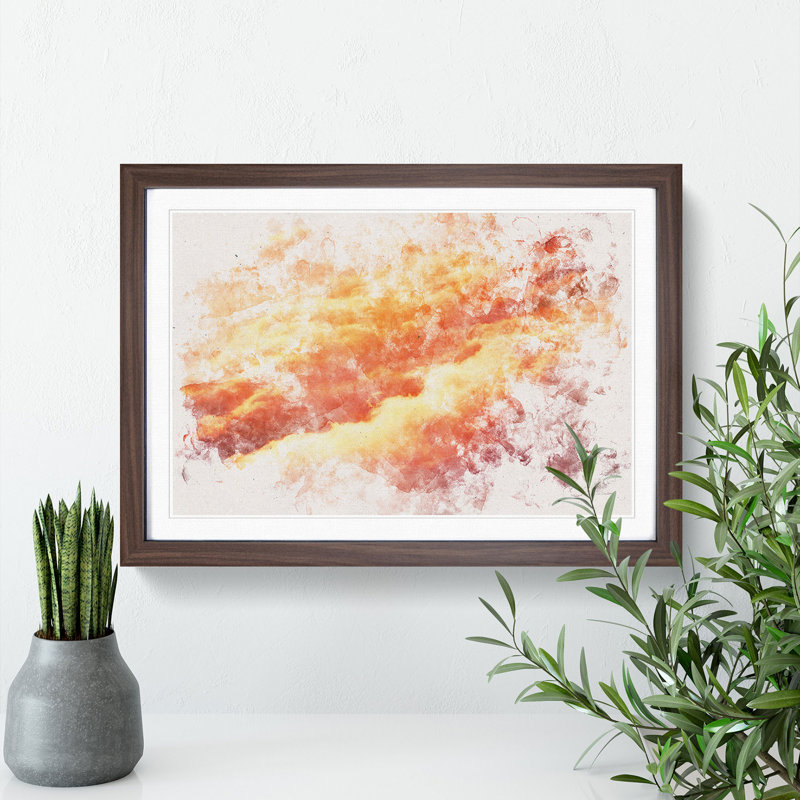Passing Clouds - Framed Print, Walnut Framed, 45cm H x 63cm W x 2cm D