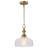 1 - Light Dome Prismatic Glass Pendant